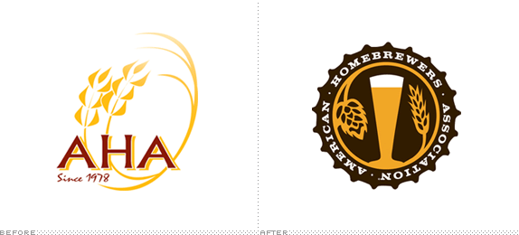 AHA Logo, Before and After