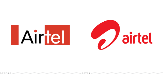 Airtel Logo, Before and After