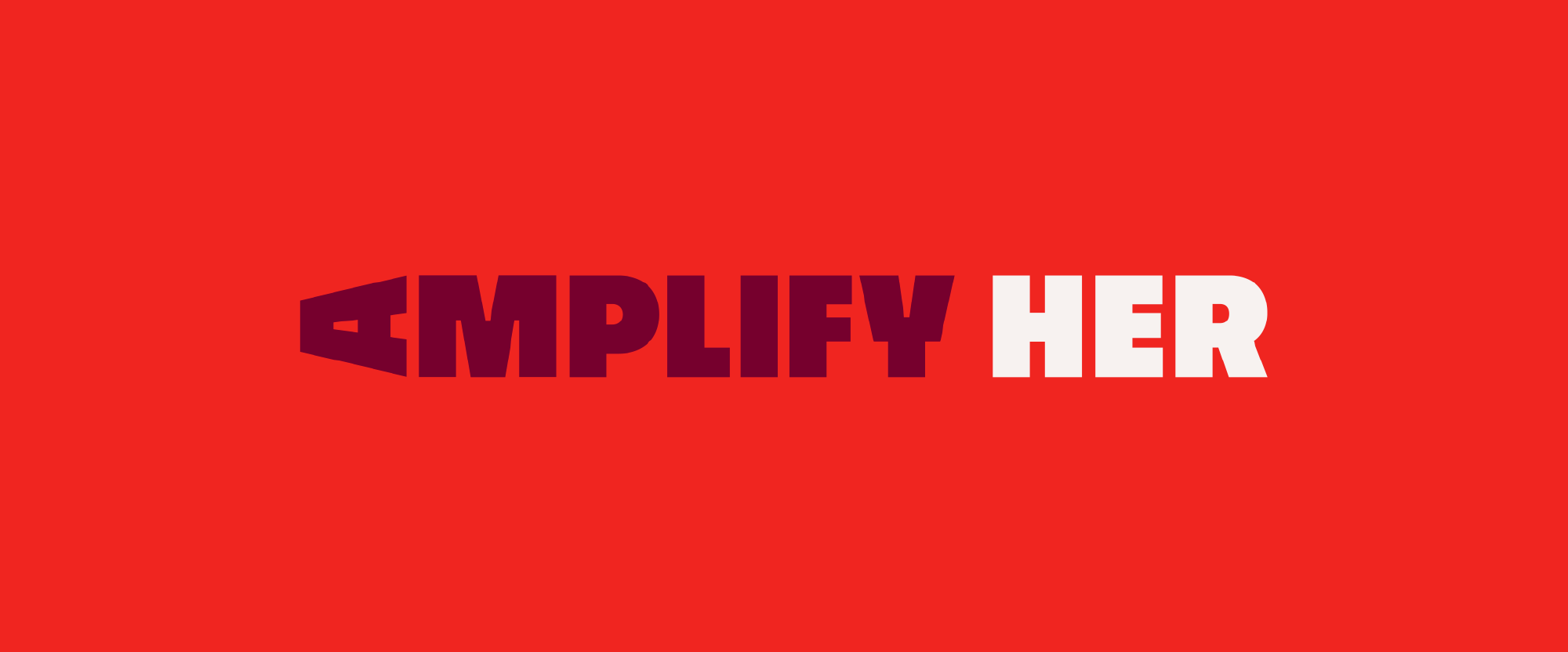 New Logo and Identity for Amplify Her by Sam Bumbalo