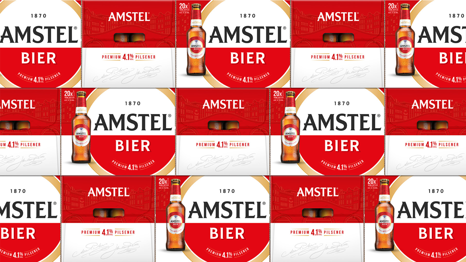 New Logo and Packaging for Amstel by Elmwood