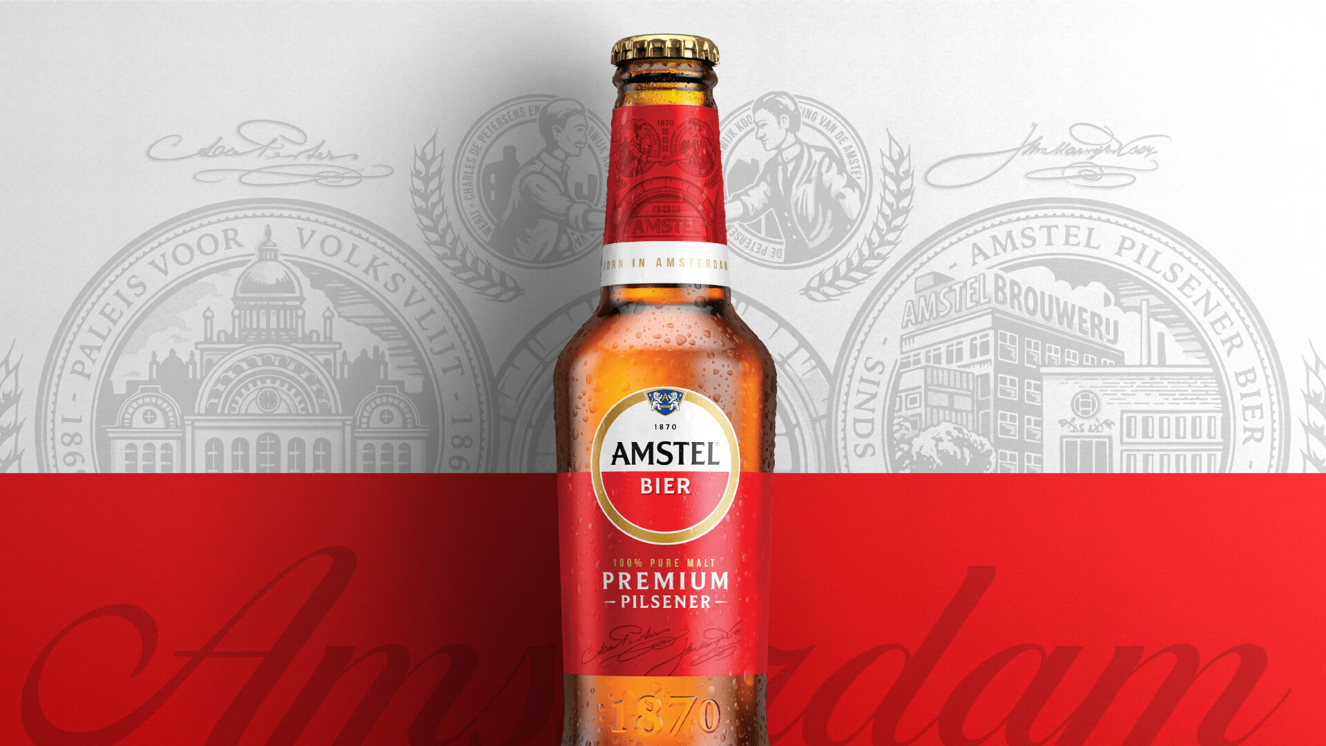New Logo and Packaging for Amstel by Elmwood