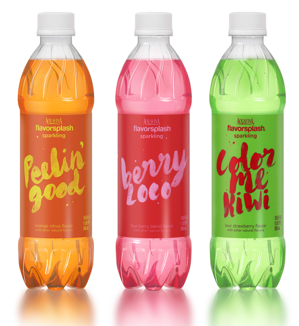 Brand New: New Packaging for Aquafina FlavorSplash by ...
