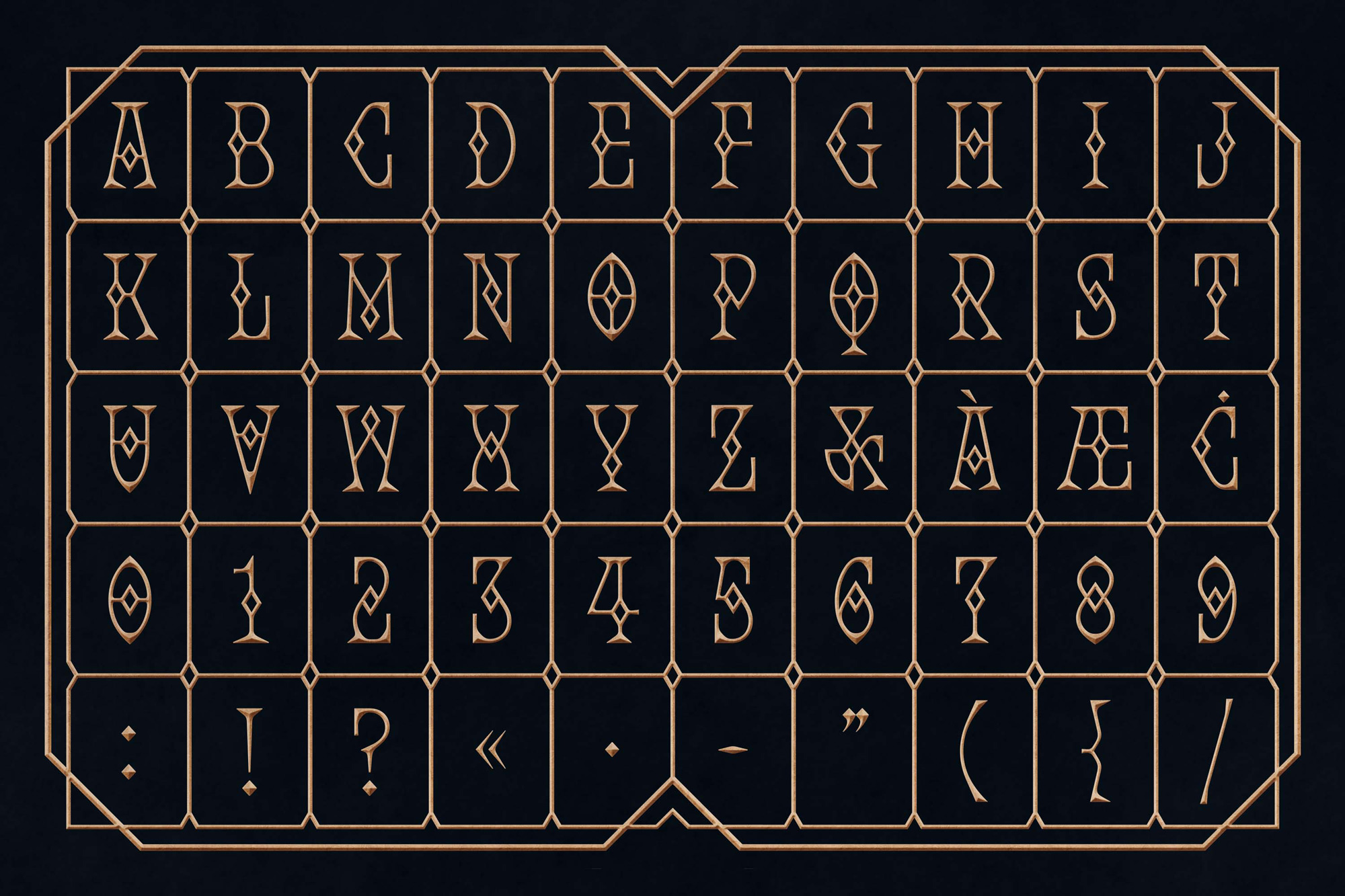 An Ornate and Chiseled Serif for Arcane