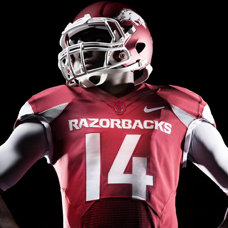 Brand New New Identity and Uniforms for Arkansas Razorbacks by Nike