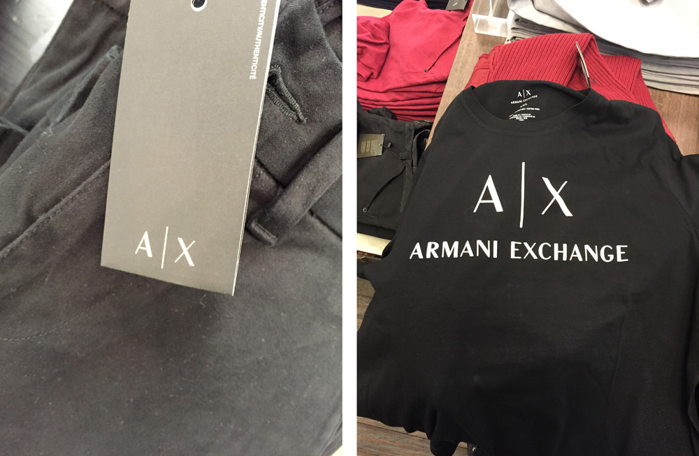 armani exchange tag
