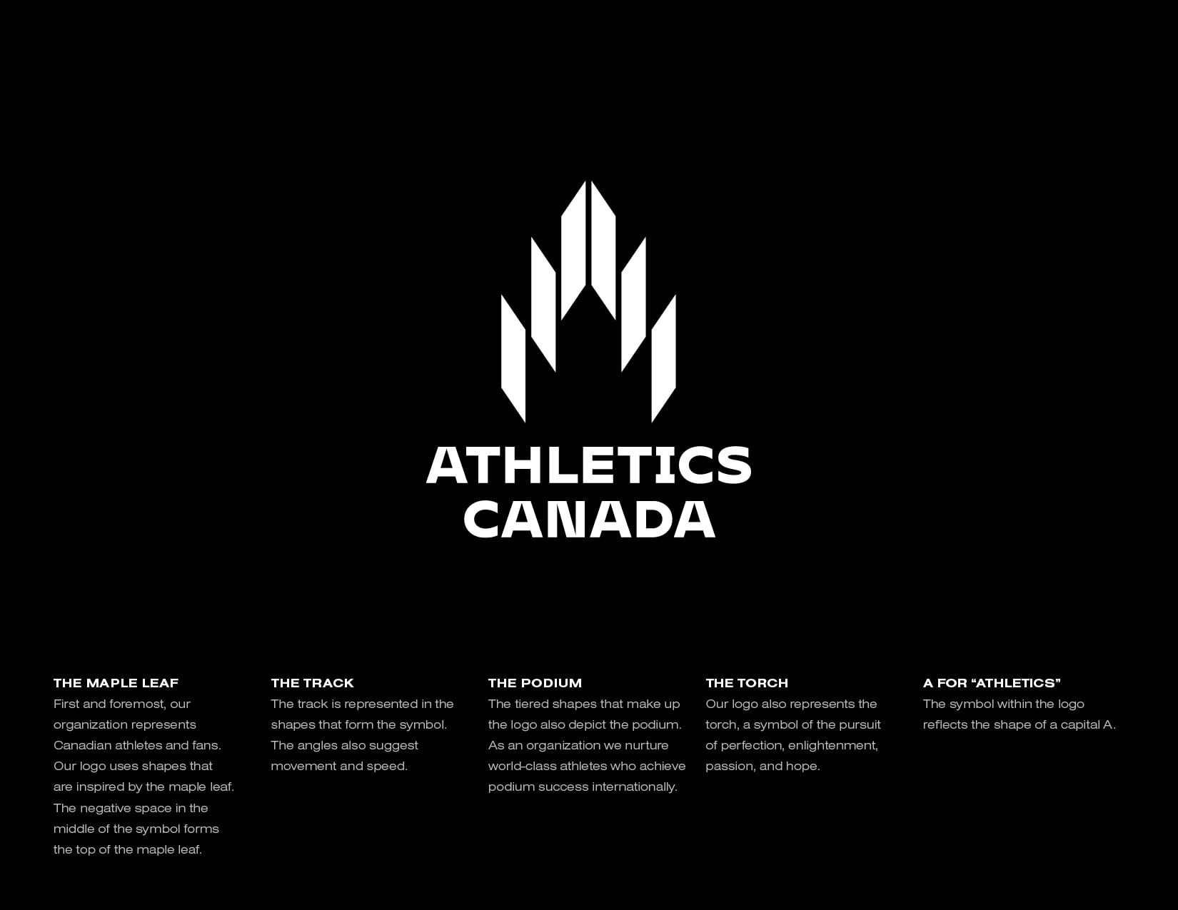 New Logo and Identity for Athletics Canada by One Twenty Three West