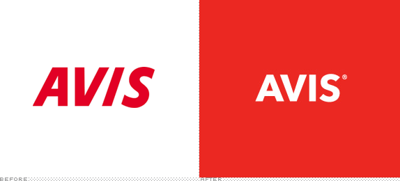 Avis Logo, Before and After
