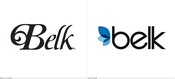 Belk Logo, Before and After
