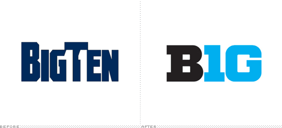 Big Ten Logo, Before and After