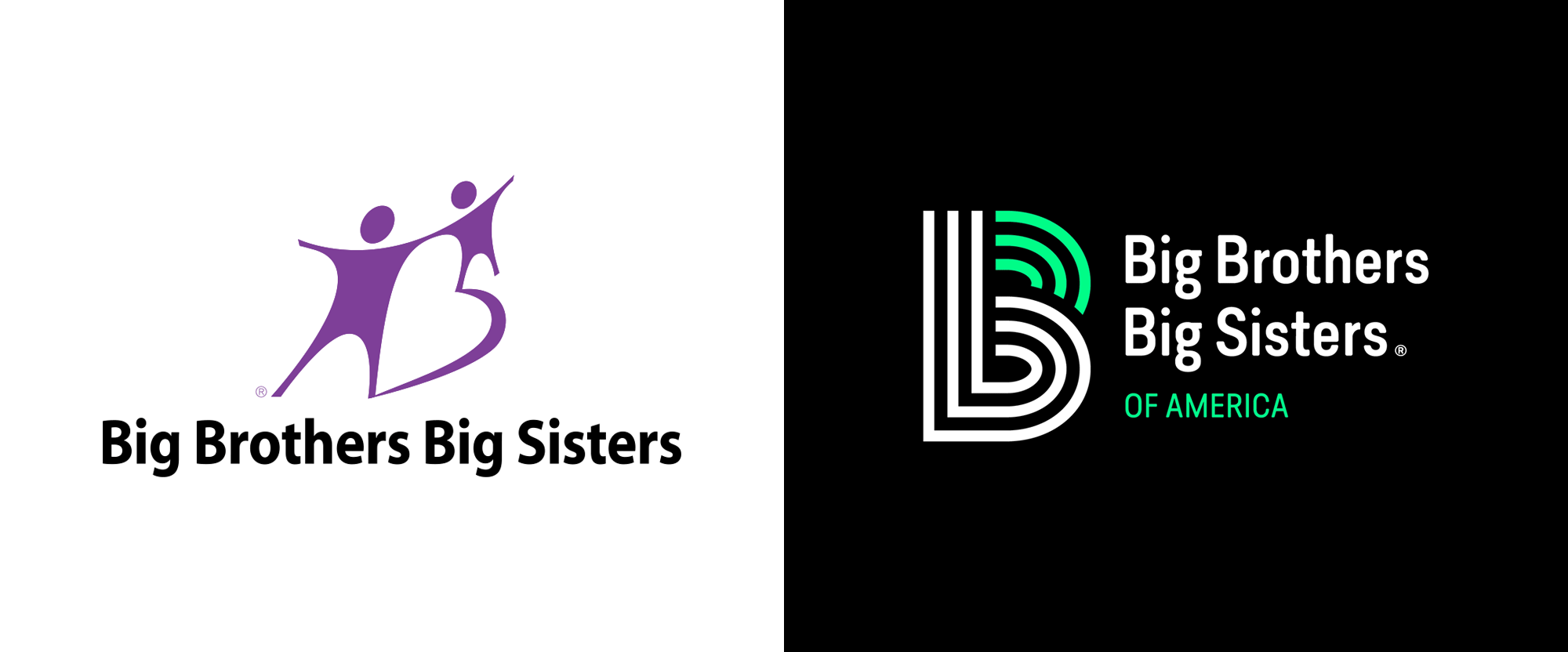 Brand New: New Logo and Identity for Big Brothers Big Sisters by Barkley