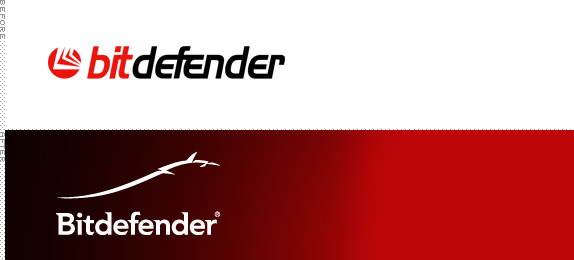 BitDefender Logo, Before and After
