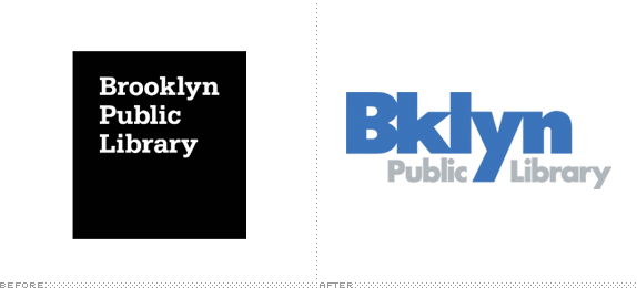 Brooklyn Public Library Logo, Before and After