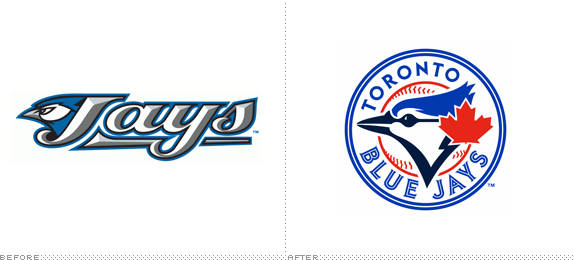 Toronto Blue Jays Logo, Before and After