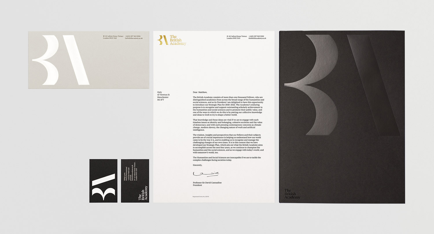 New Logo and Identity for The British Academy by Only