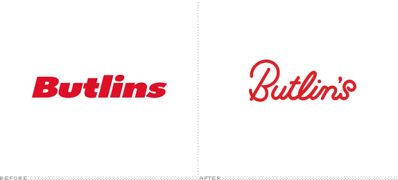 Butlins Logo, Before and After