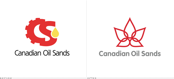 Canadian Oil Sands Logo, Before and After