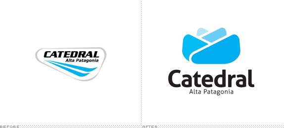 Catedral Alta Patagonia Logo, Before and After