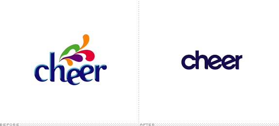 Cheer Logo, Before and After