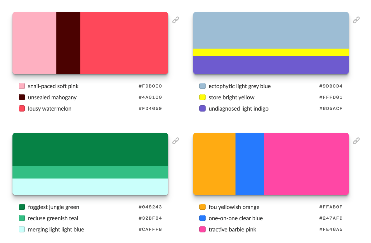 Color Naming Ideas