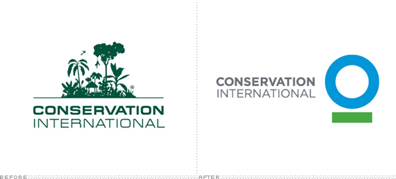 Conservation International Logo, Before and After