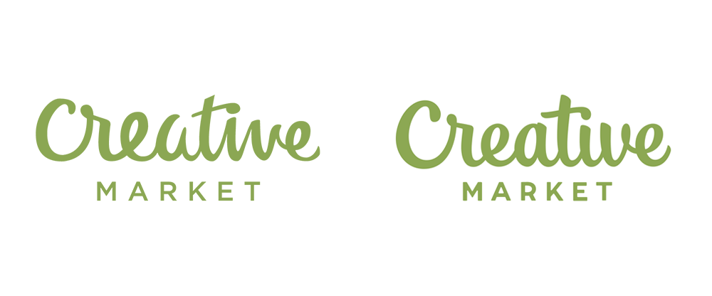 New Logo for Creative Market done In-house