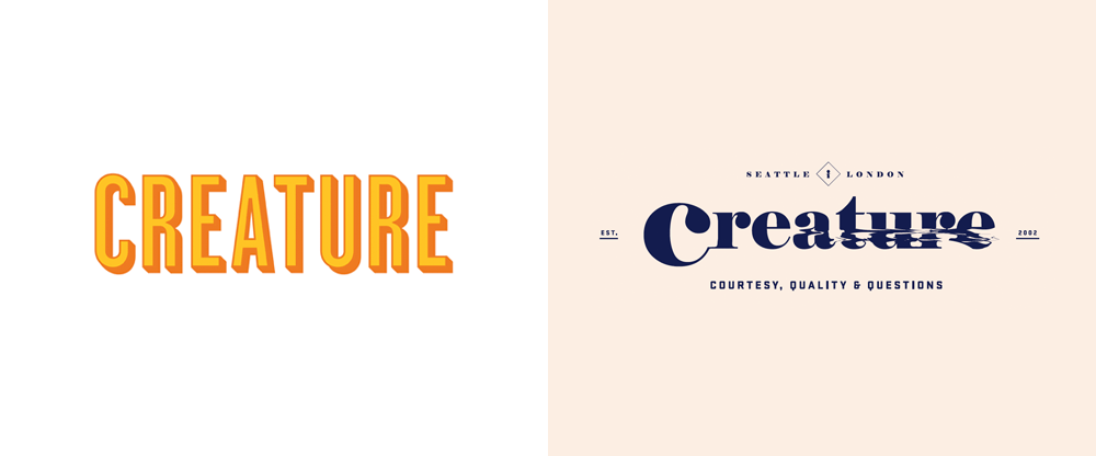 New Logo and Identity by and for Creature