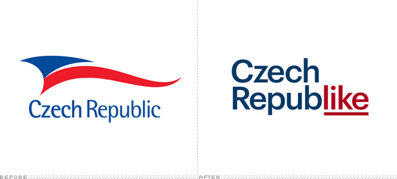 Czech Republic Logo, Before and After