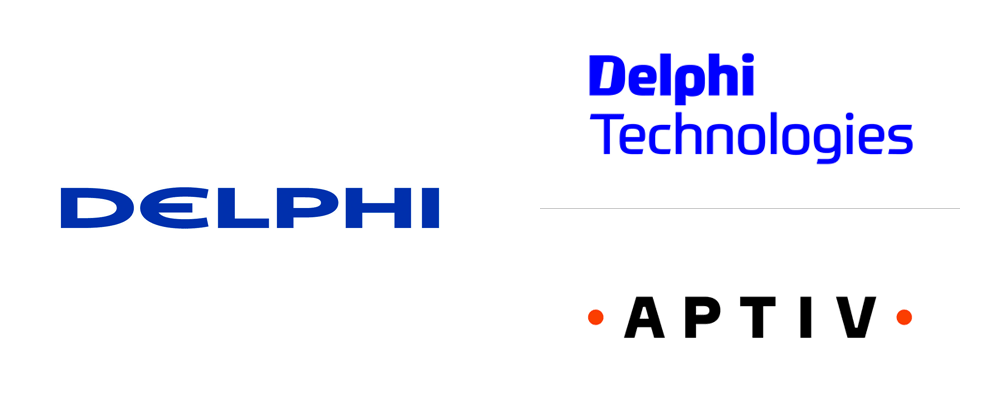 New Logos for Delphi Technologies and Aptiv