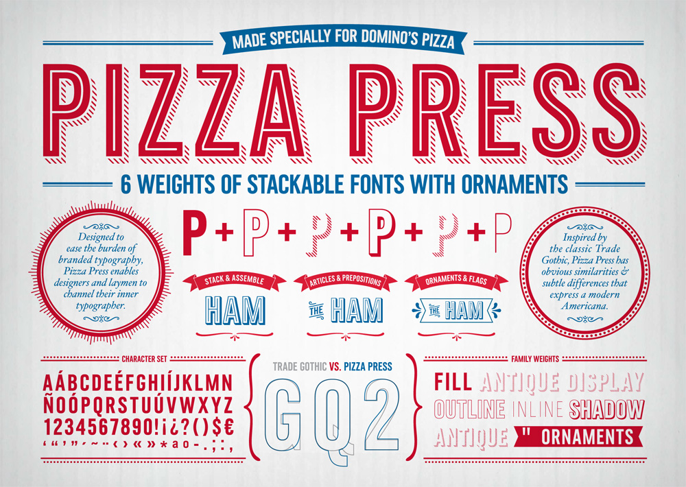Brand New New Custom Type Family For Domino S Pizza By Monotype