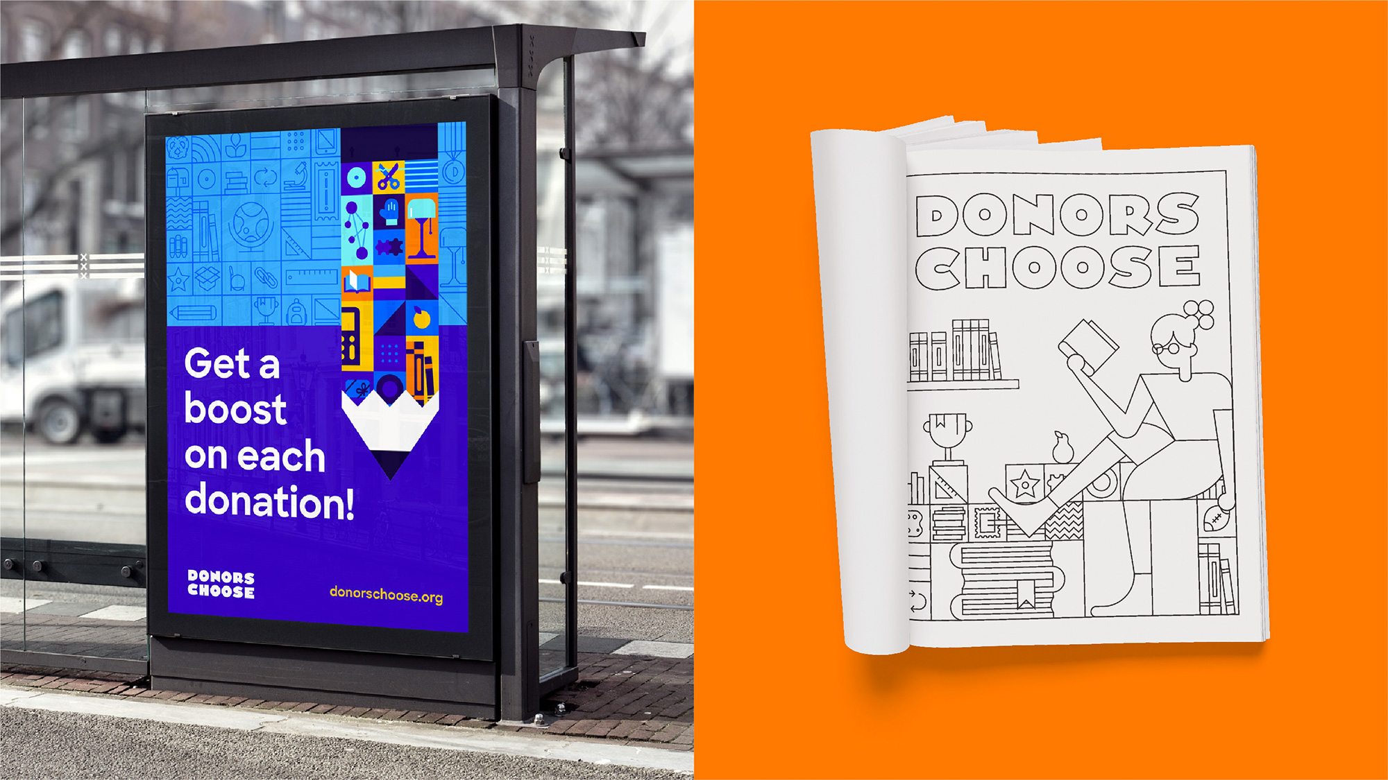 New Logo and Identity for DonorsChoose by Hyperakt