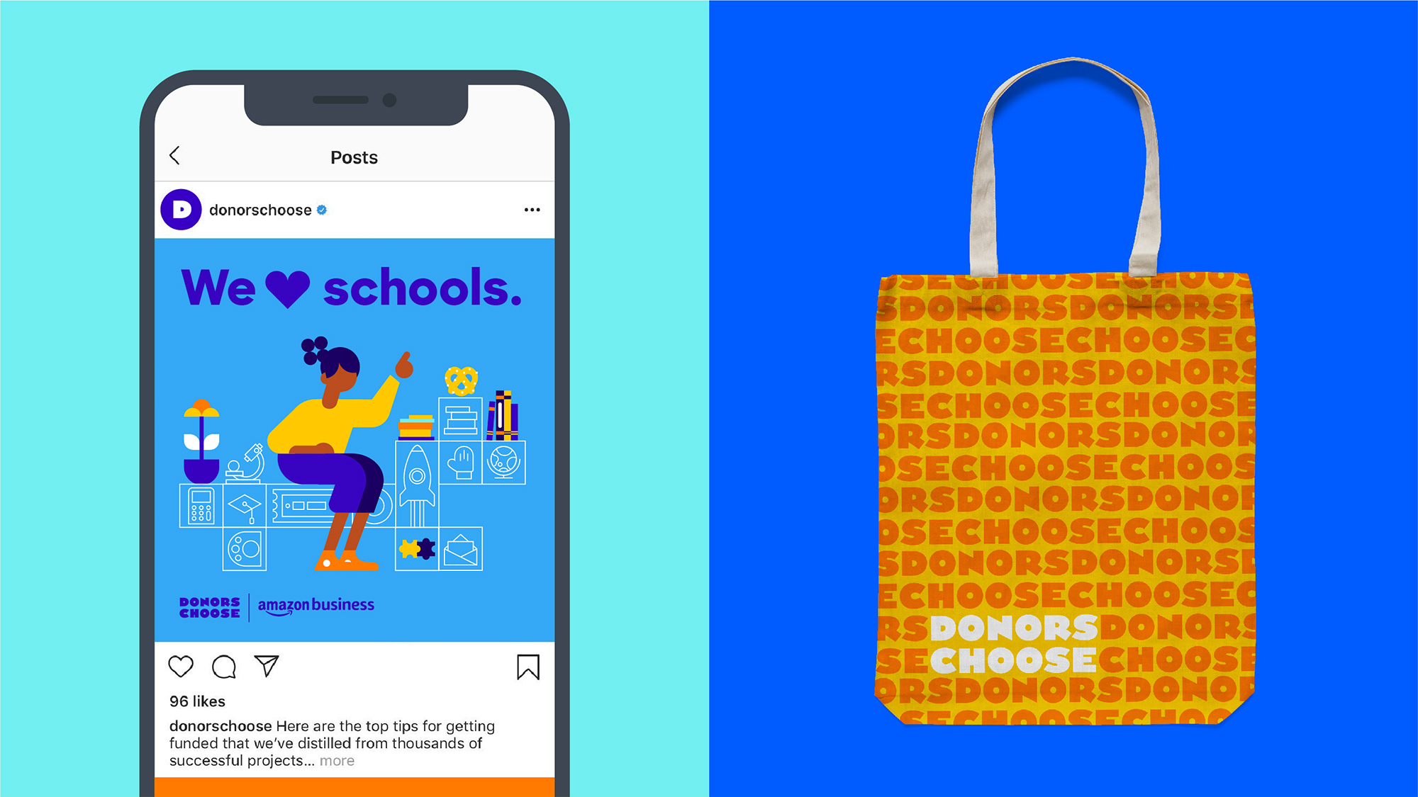 New Logo and Identity for DonorsChoose by Hyperakt