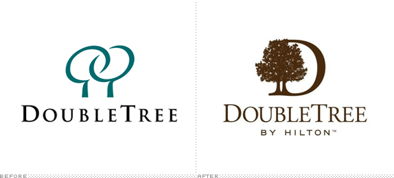 DoubleTree Logo, Before and After