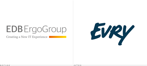 EVRY Logo, Before and After