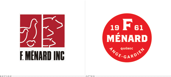 F. Ménard Logo, Before and After