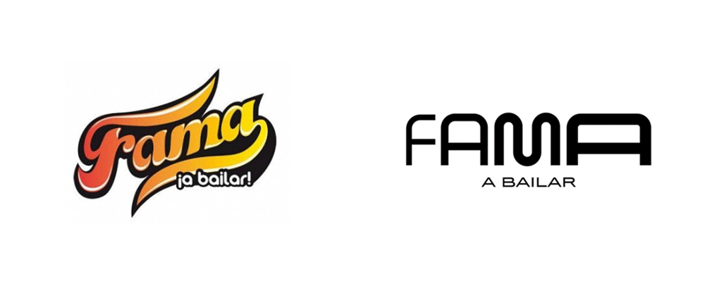 New Logo and Identity for <em>Fama, ¡a bailar!</em> by erretres