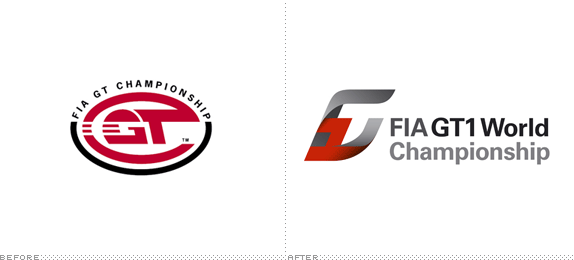 FIA GT1 World Championships Logo, Before and After