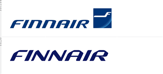 Finnair Logo, Before and After