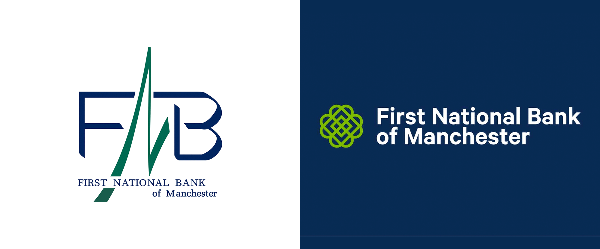 New Logo and Identity for First National Bank of Manchester by Austin McKinney