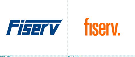 Fiserv Logo, Before and After