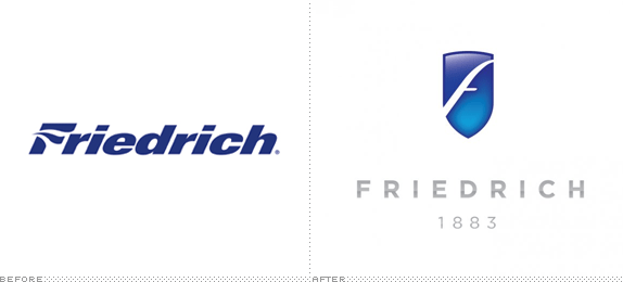 Friedrich Logo, Before and After