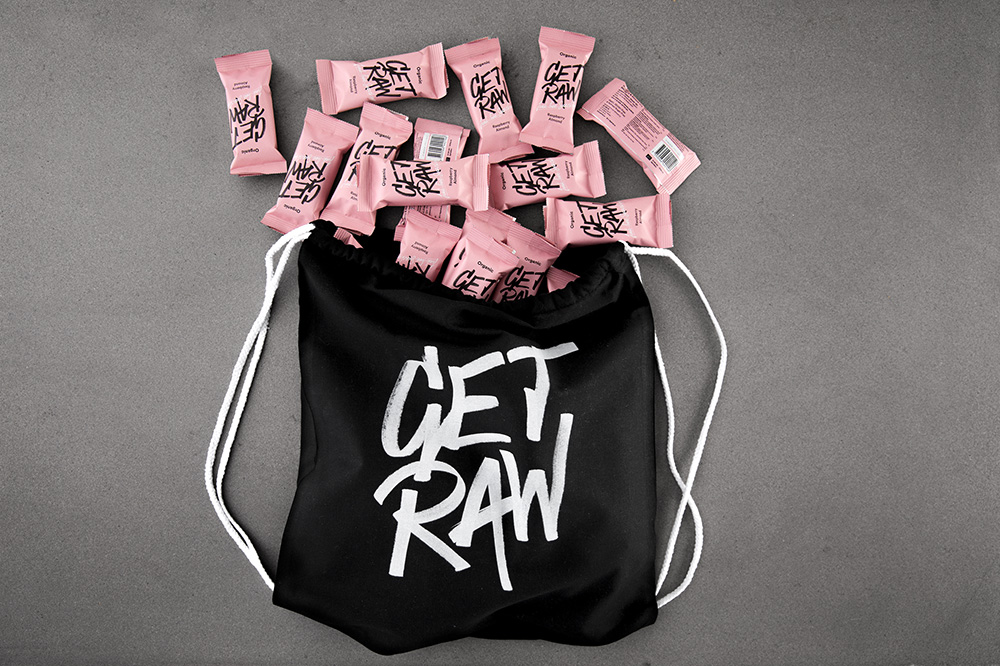 New Logo and Packaging for Get Raw by Snask