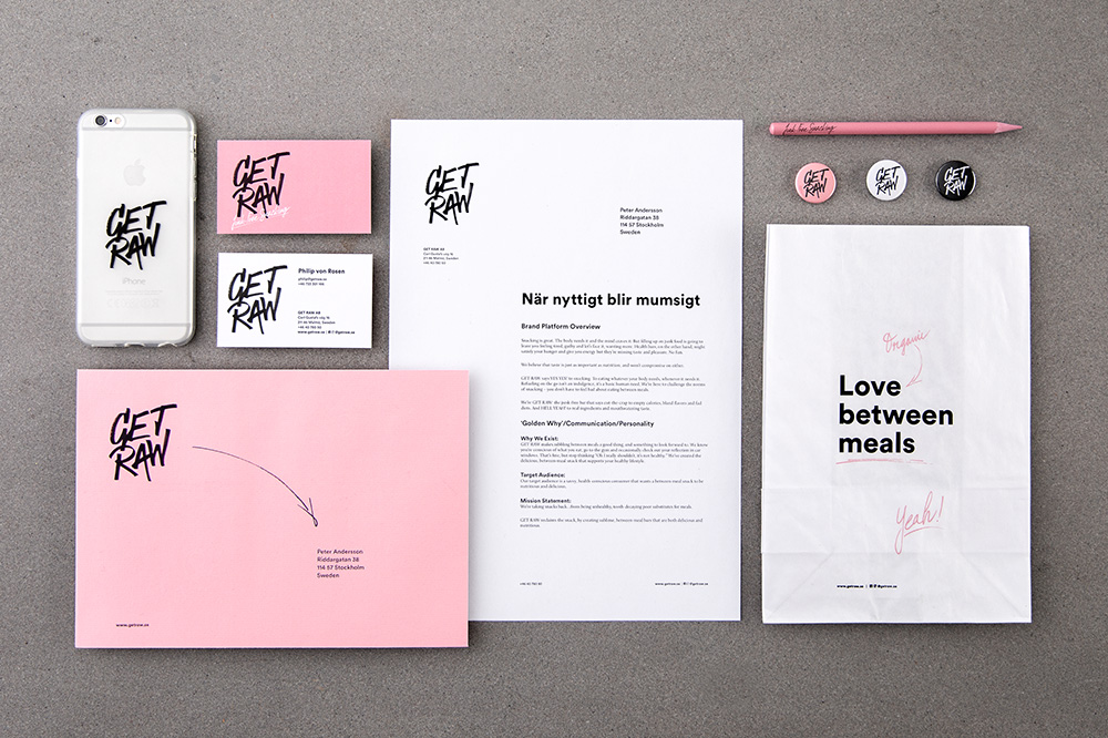 New Logo and Packaging for Get Raw by Snask
