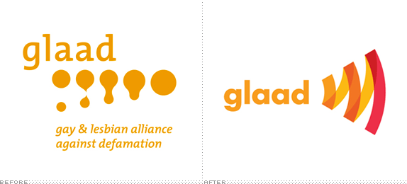 Glaad Logo, Before and After