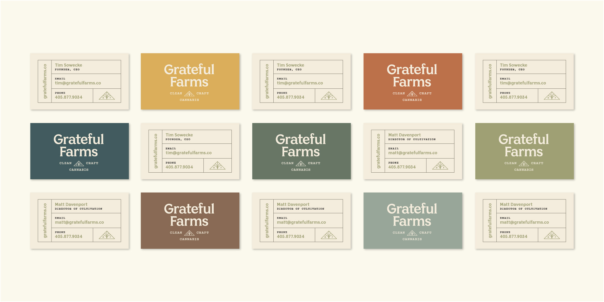 New Logo and Identity for Grateful Farms by Ghost