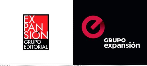 Grupo Expansión Logo, Before and After