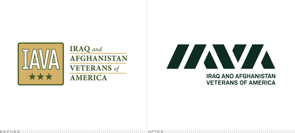 IAVA Logo, Before and After