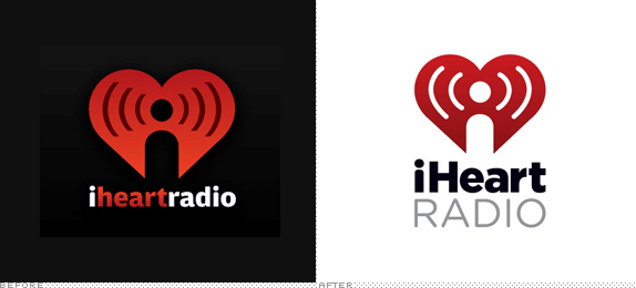 iHeartRadio Logo, Before and After
