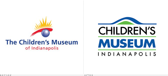 The Children's Museum of Indianapolis Logo, Before and After