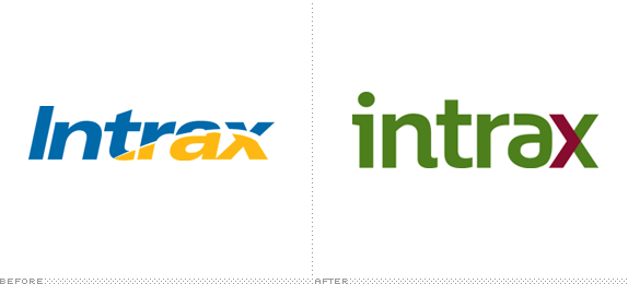 Intrax Logo, Before and After