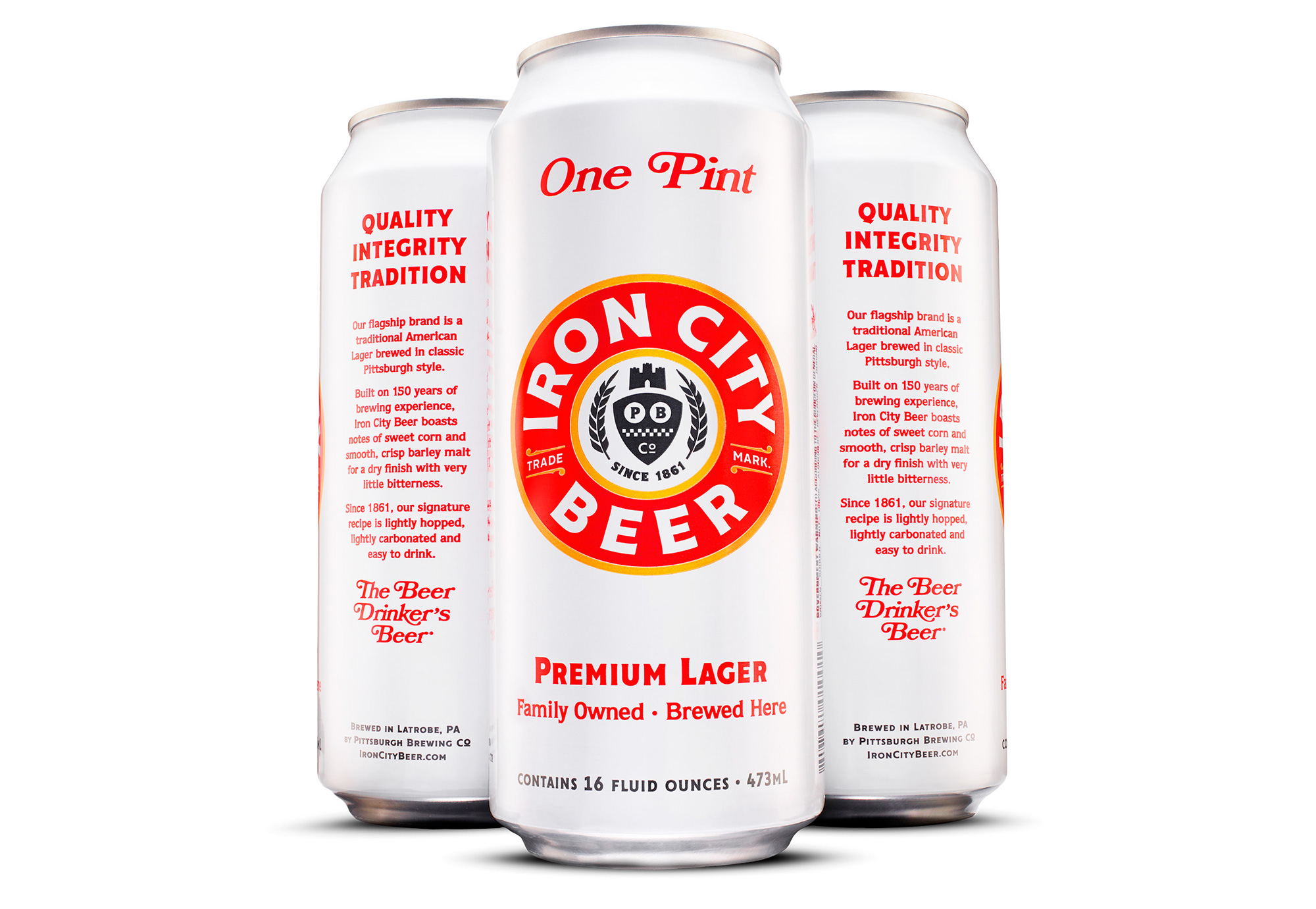 New Logo, Advertising, and Packaging for Iron City Beer by Top Hat